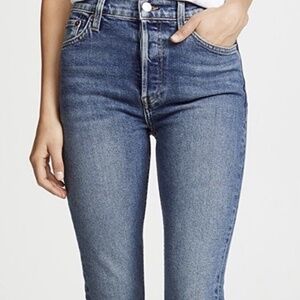 High Rise Straight Ankle Crop Jeans Size 27 Made in USA – RE/DONE